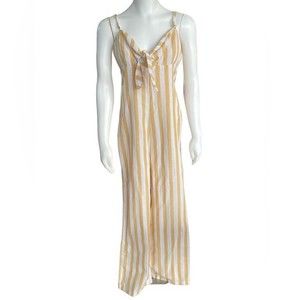 NWT Linen Collection by Ci Sono Sleeveless Jumpsuit Sz L